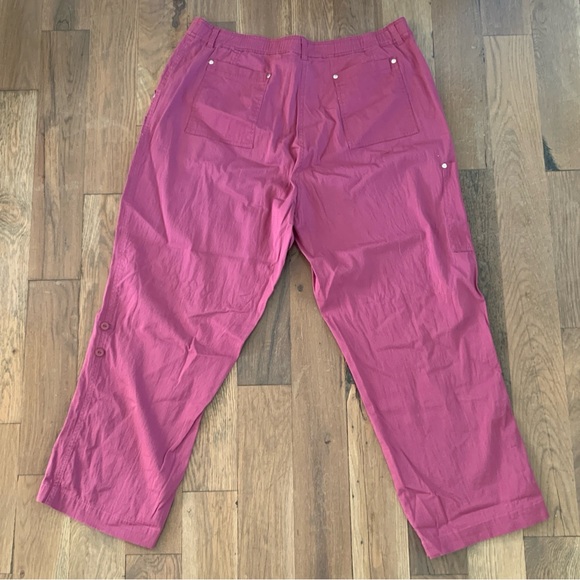 Denim & Co Purple Cotton/Spandex Pants Size 1X - Picture 4 of 10